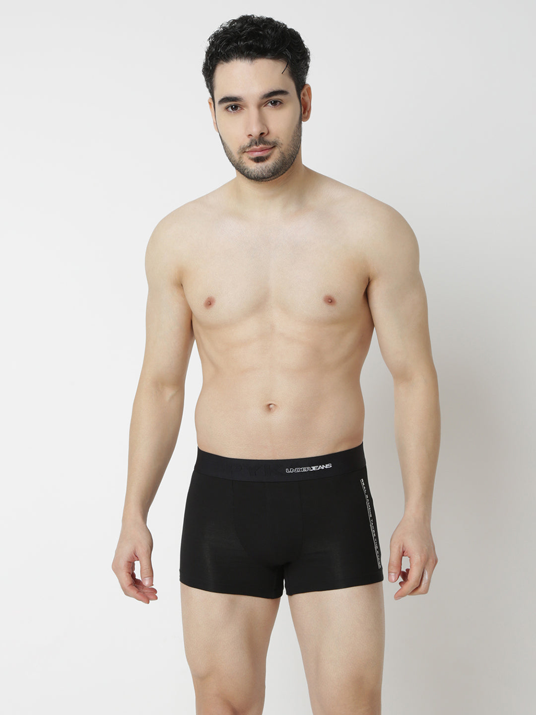 Underjeans By Spykar Men Black Trunk