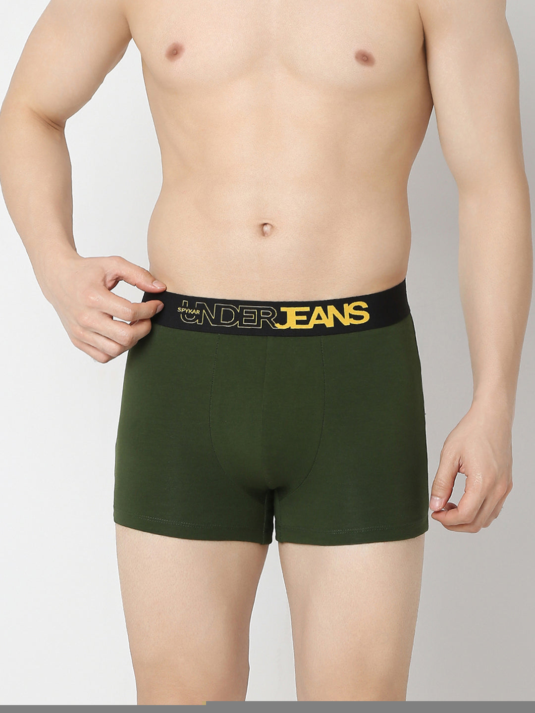 Underjeans By Spykar Maroon & Olive Trunk