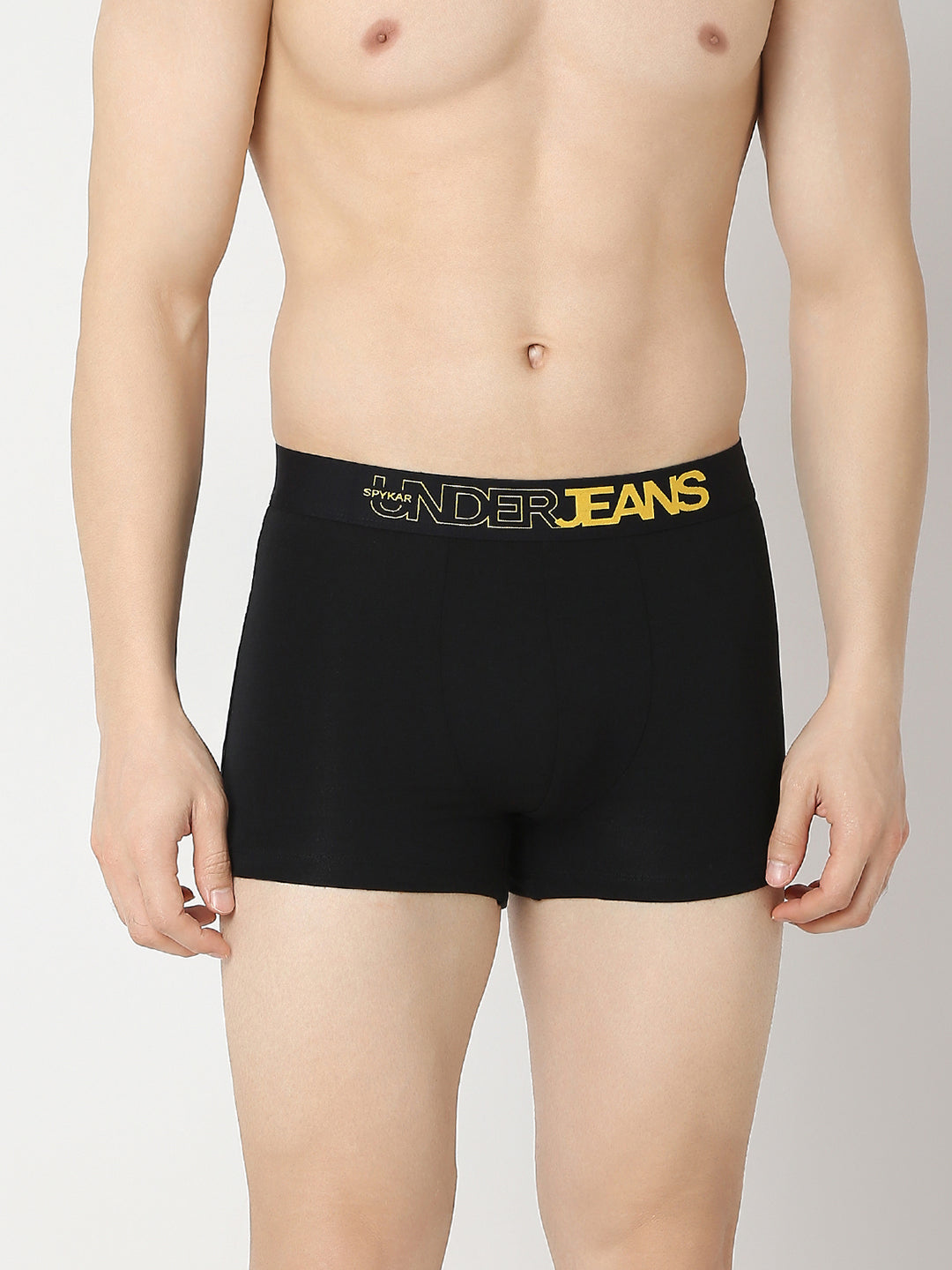Underjeans By Spykar Men Black & Maroon Trunk