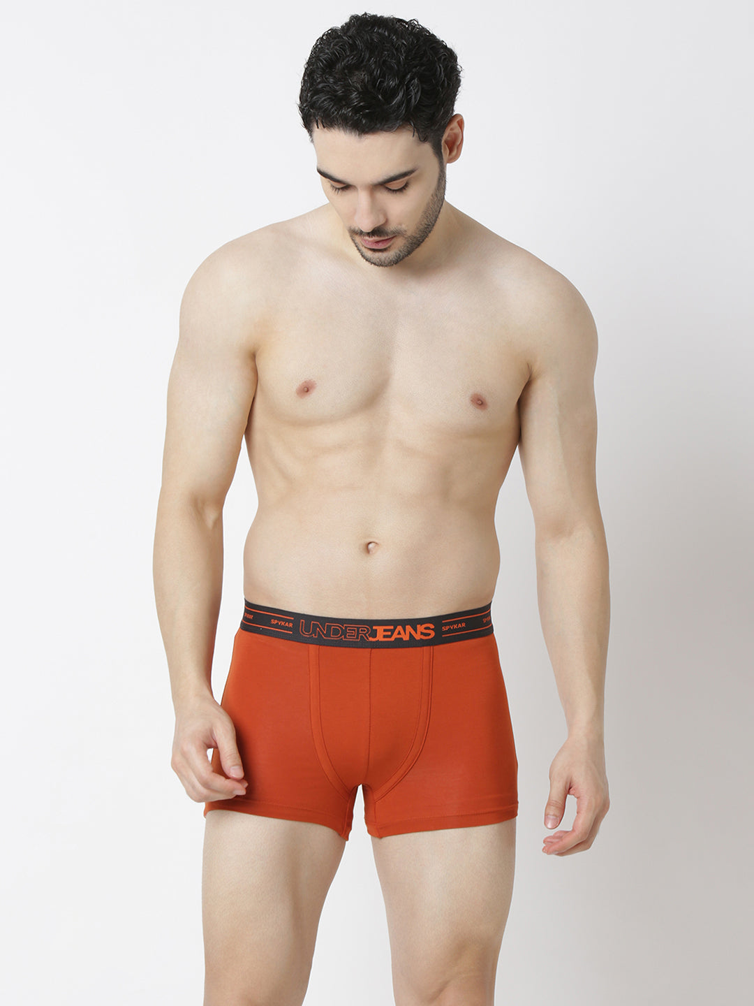 Underjeans By Spykar Men Orange Trunk