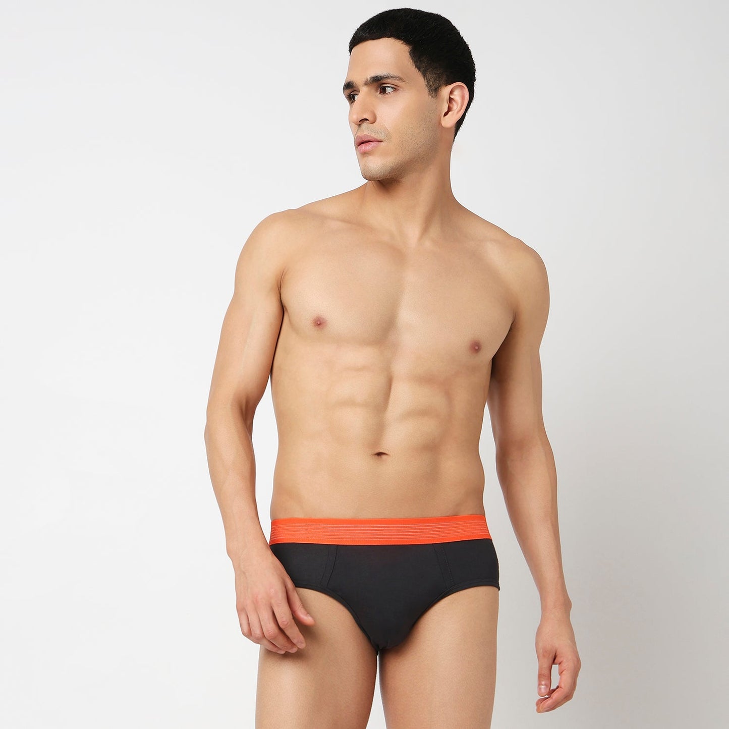 Underjeans Pack Of 2 Cotton Blend Solid Mid-Rise Briefs
