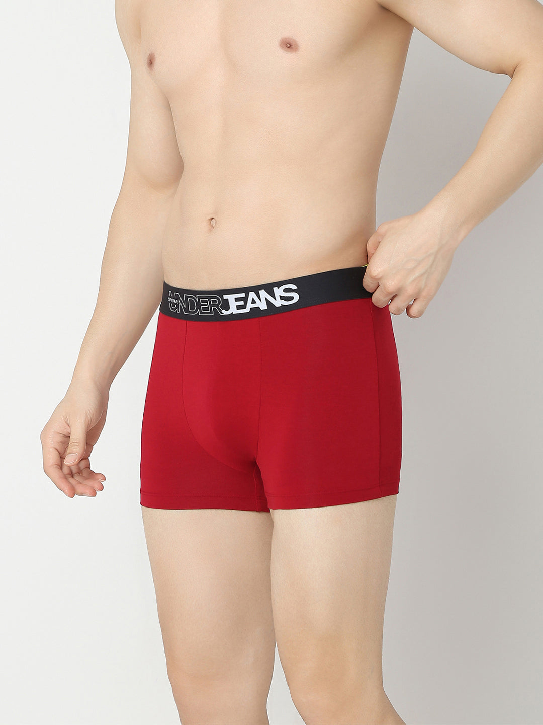 Underjeans By Spykar Maroon & Olive Trunk