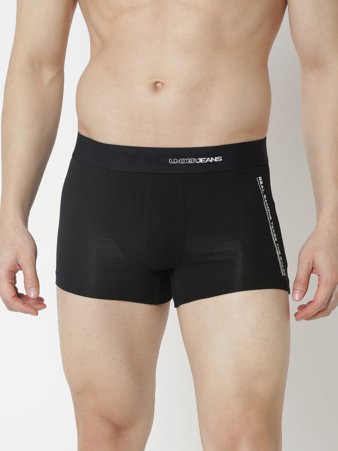 Underjeans By Spykar Men Black Trunk