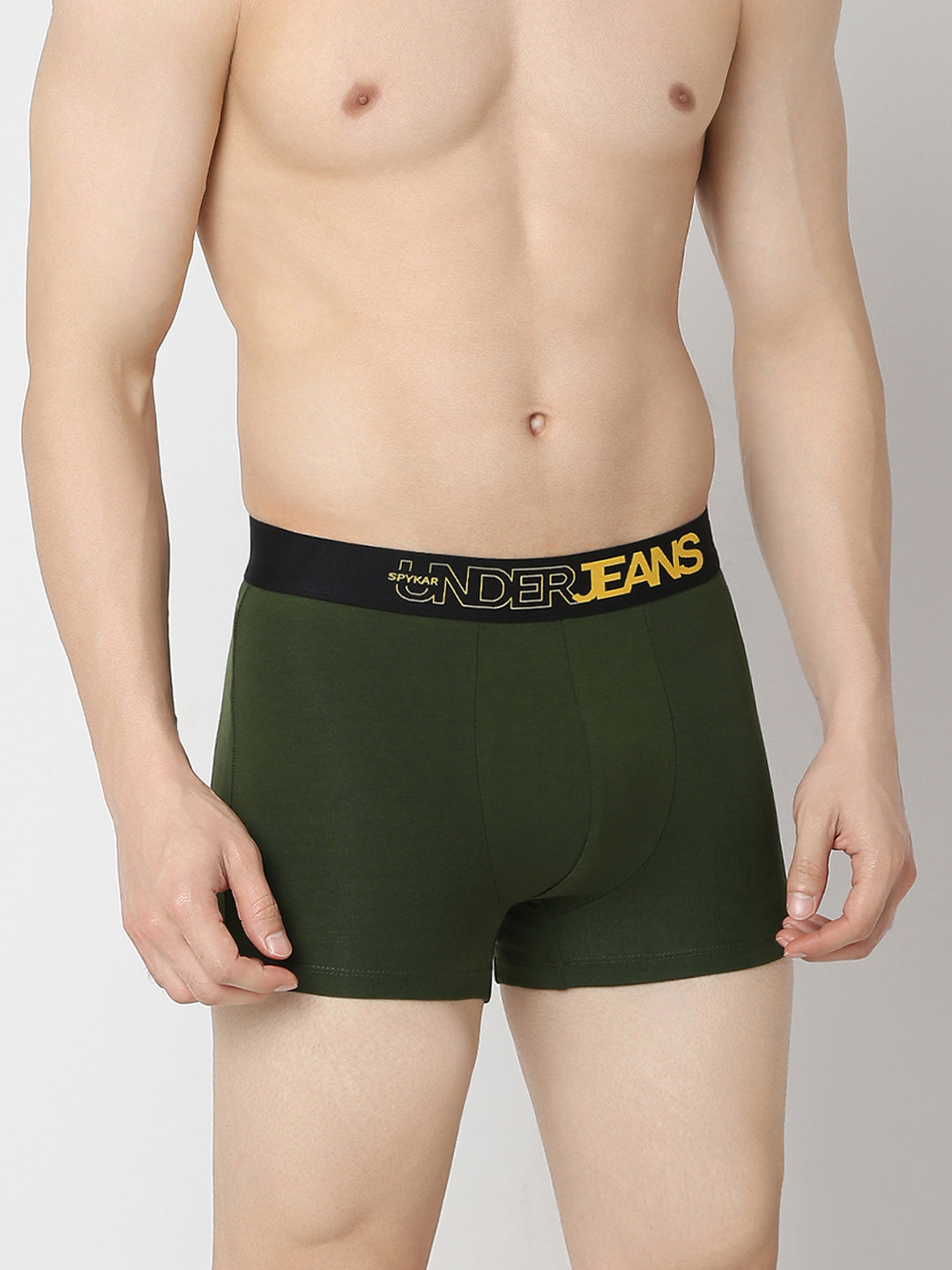 Underjeans By Spykar Maroon & Olive Trunk