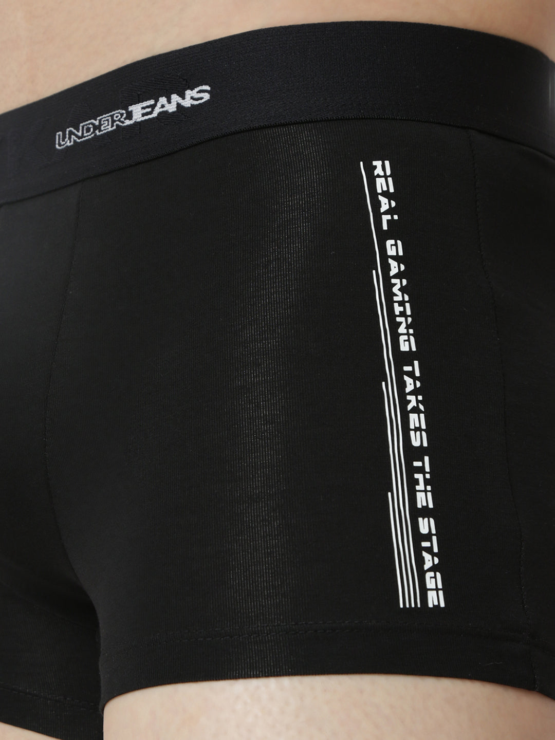 Underjeans By Spykar Men Black Trunk