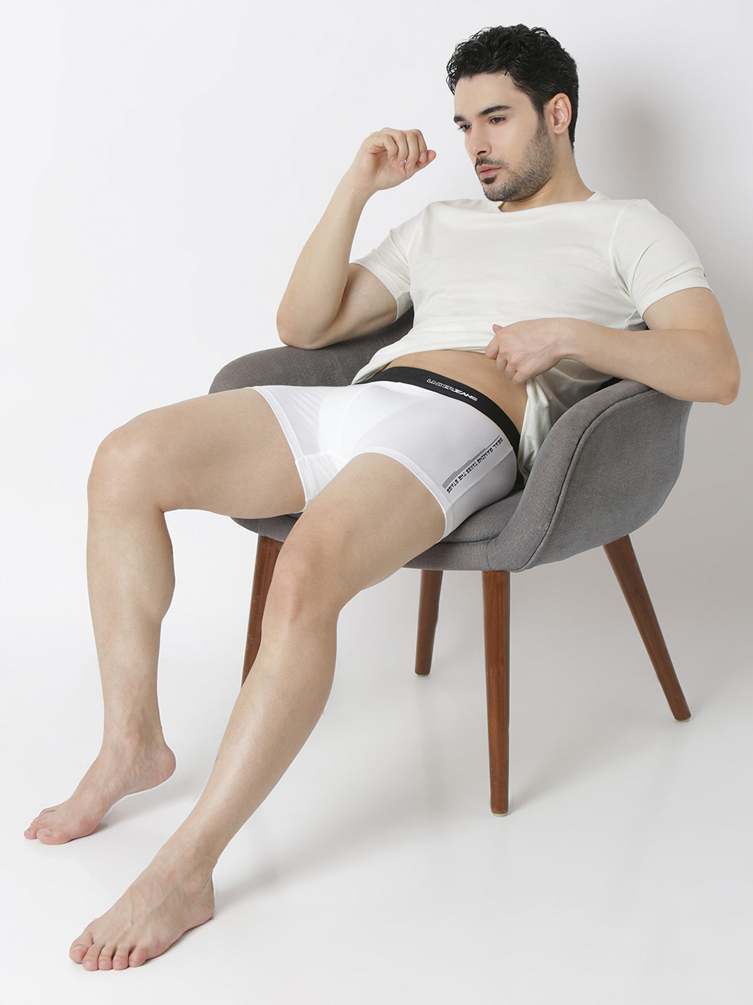 Underjeans By Spykar Men White Trunk