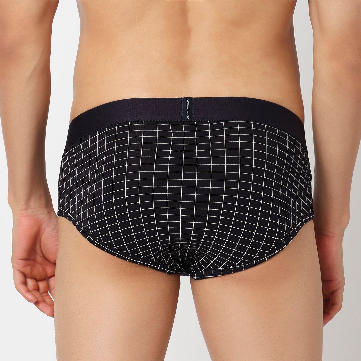 Underjeans Pack Of 2 Cotton Blend Print Mid-Rise Briefs