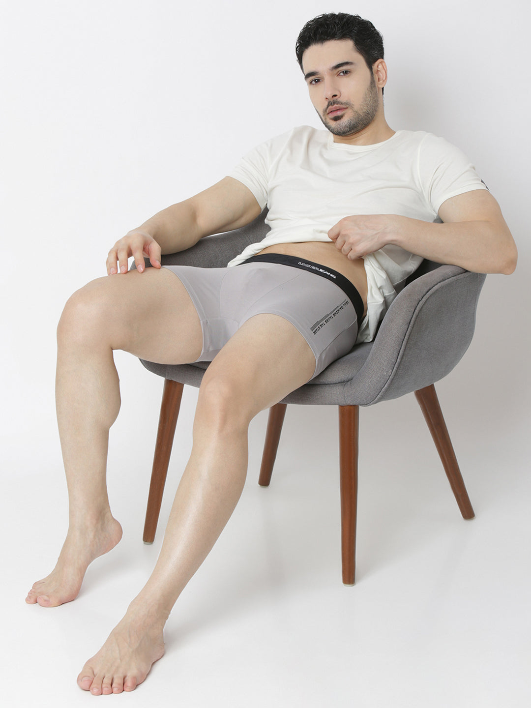 Underjeans By Spykar Men Grey Trunk