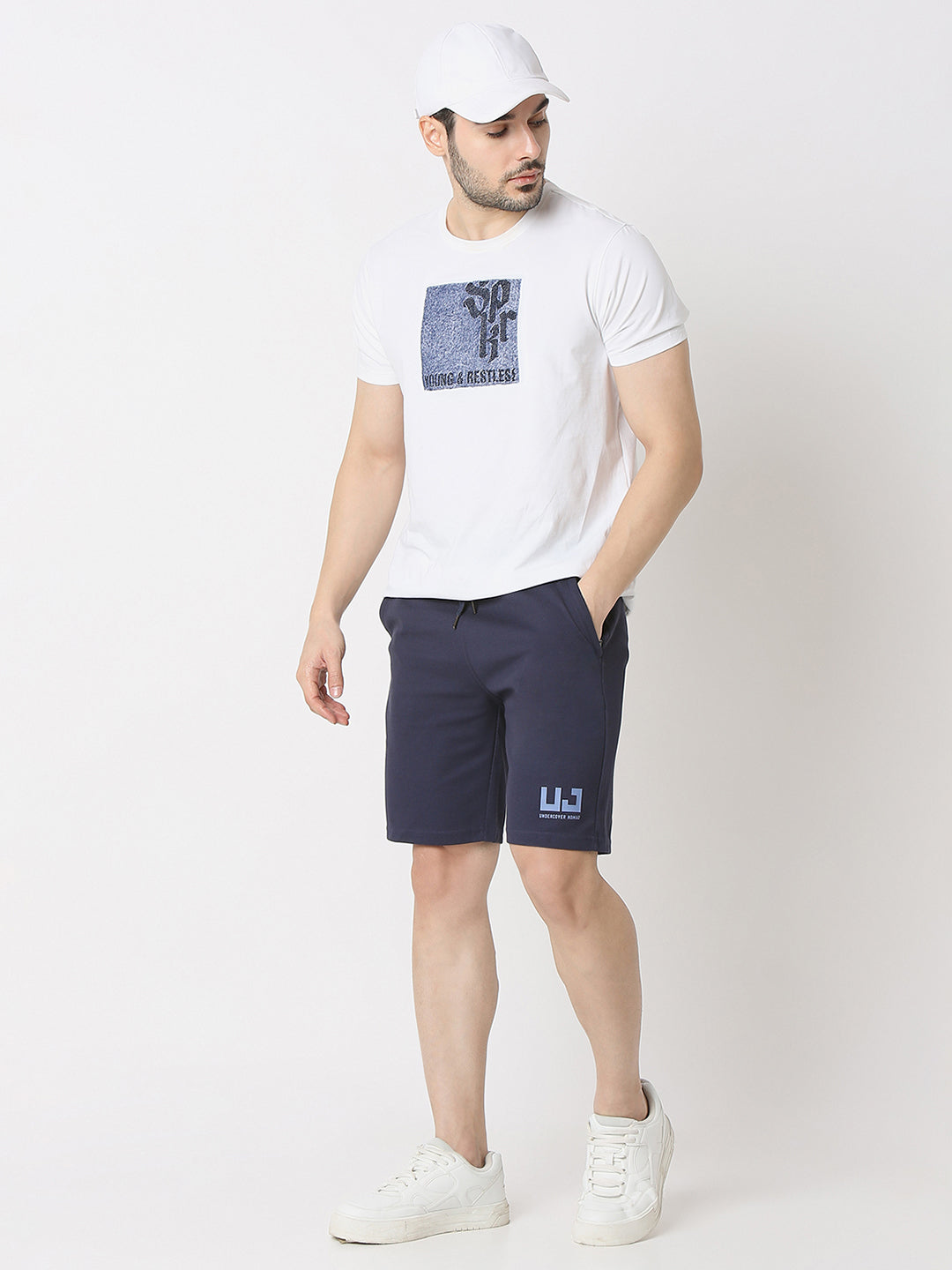 Underjeans By Spykar Men Mid-Rise Lounge Shorts
