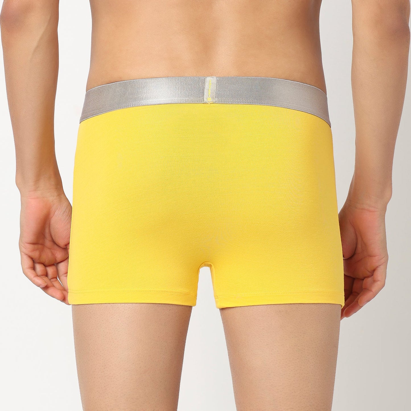 Underjeans Pack Of 2 Cotton Blend Solid Mid-Rise Trunks
