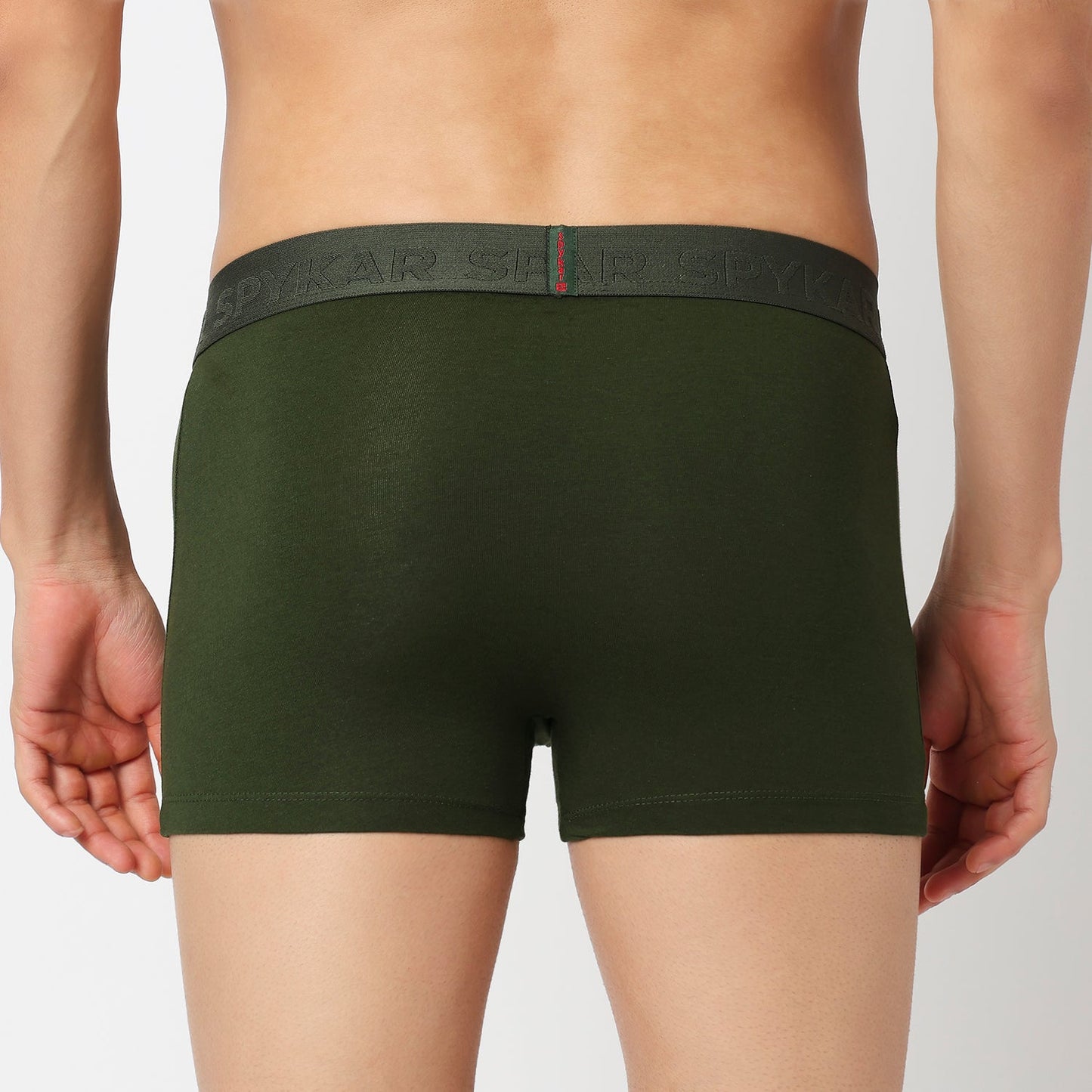 Underjeans Pack Of 3 Cotton Blend Solid Mid-Rise Trunks