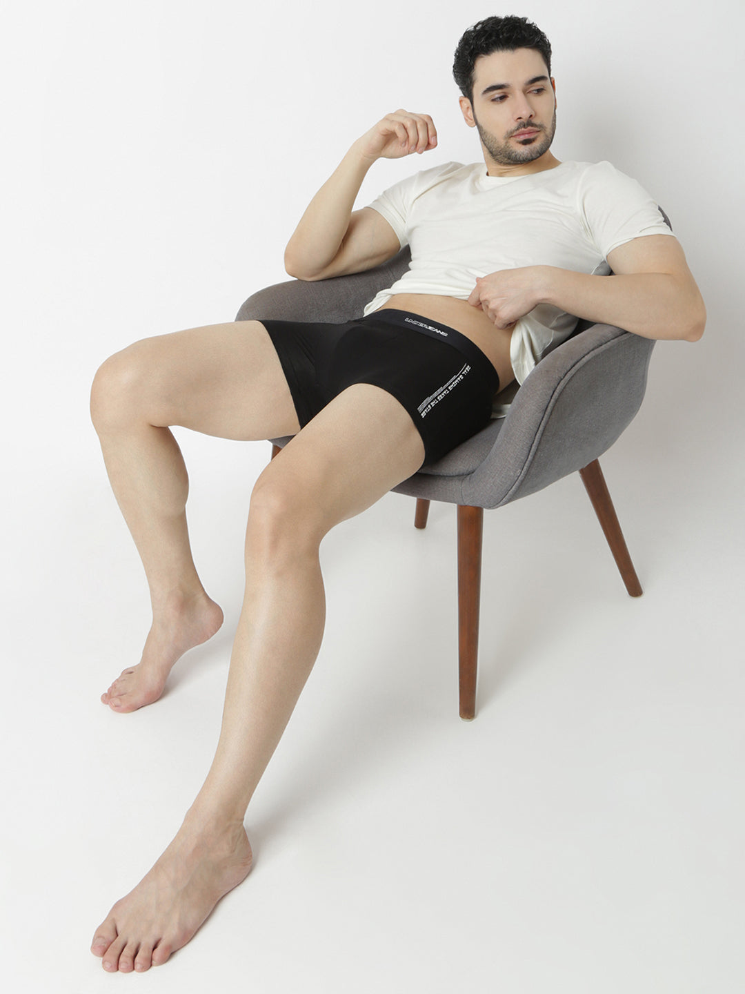 Underjeans By Spykar Men Black Trunk