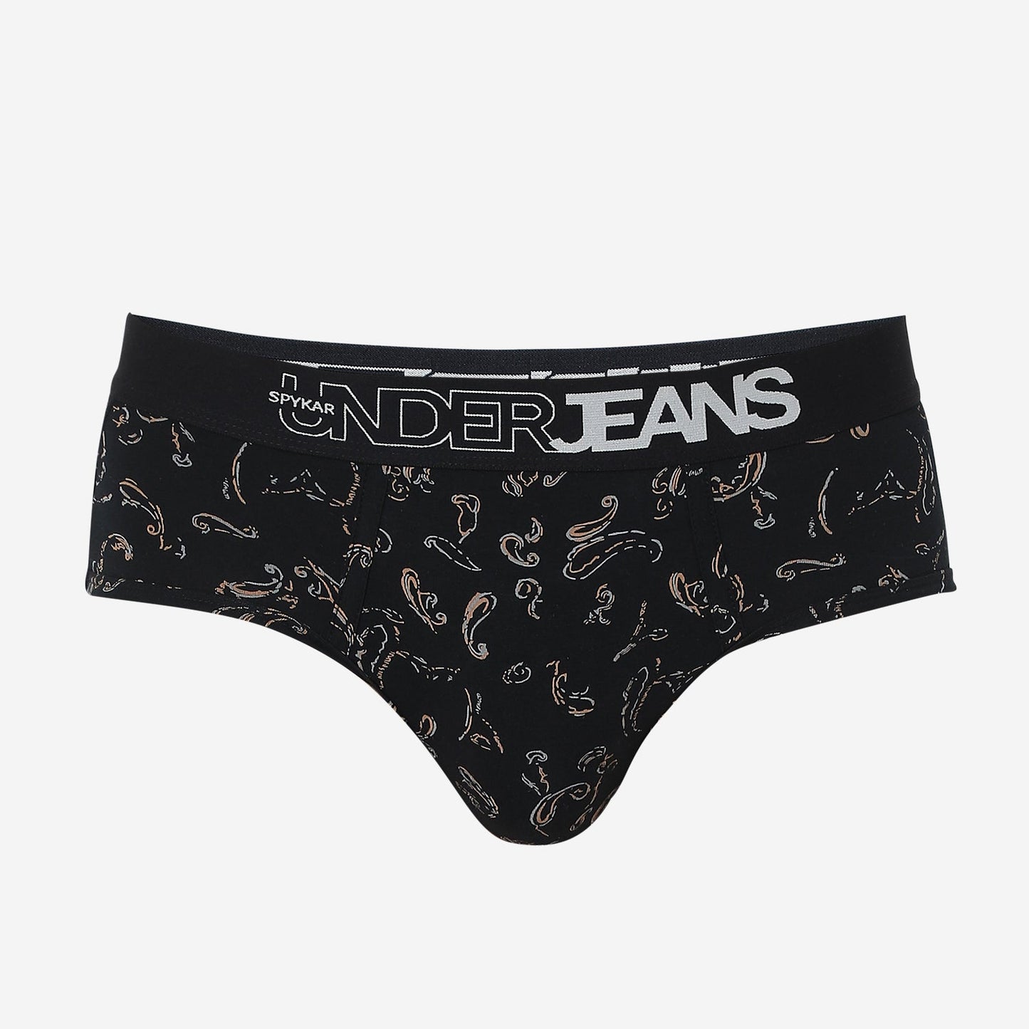 UnderJeans by Spykar Men Basic Dark Grey Ultrasoft Briefs