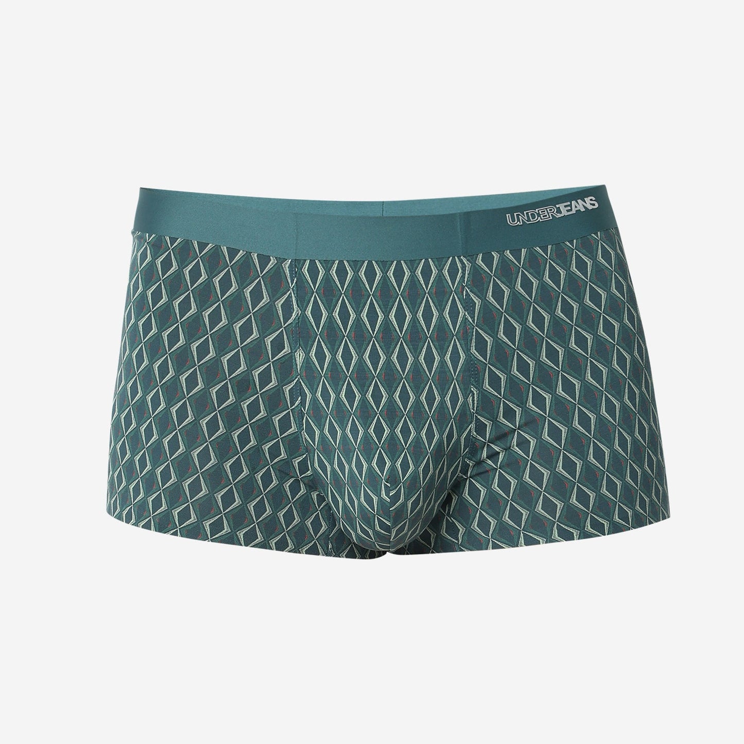 Underjeans by Spykar Men Bottle Green Regular Fit Ultrasoft Trunks