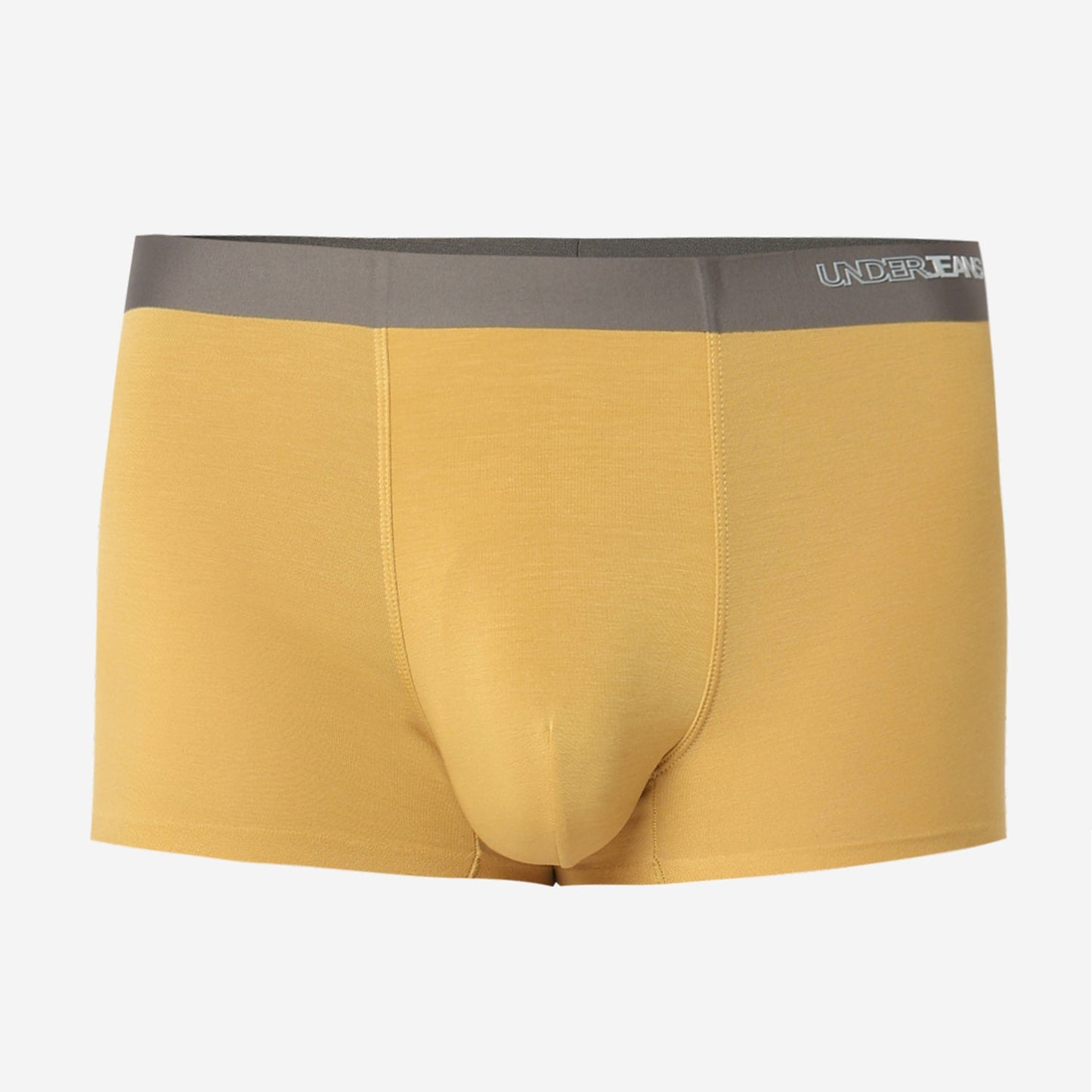 Underjeans by Spykar Men Mustard Yellow Regular Fit Ultrasoft Trunks