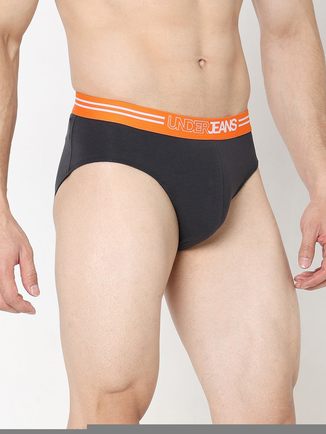 Underjeans by Spykar Men Premium Dark Grey Brief