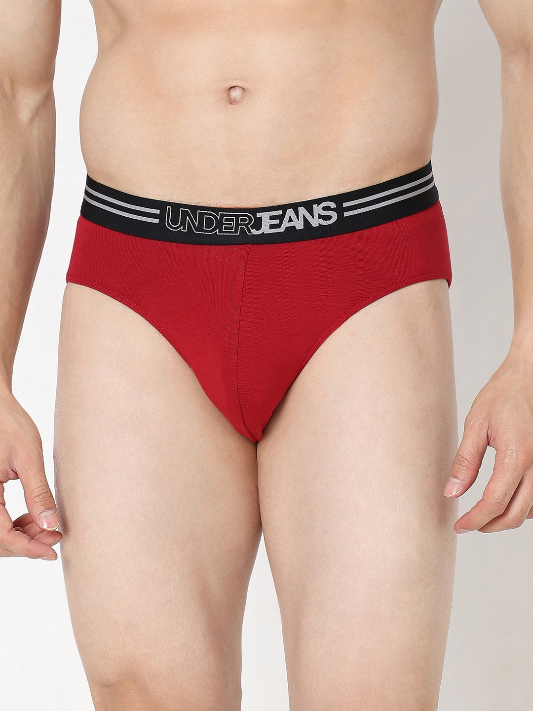 Underjeans by Spykar Men Premium Maroon Brief