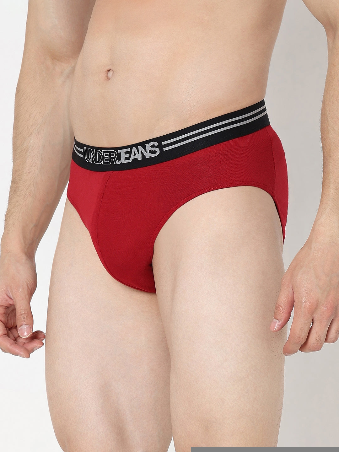 Underjeans by Spykar Men Premium Maroon Brief