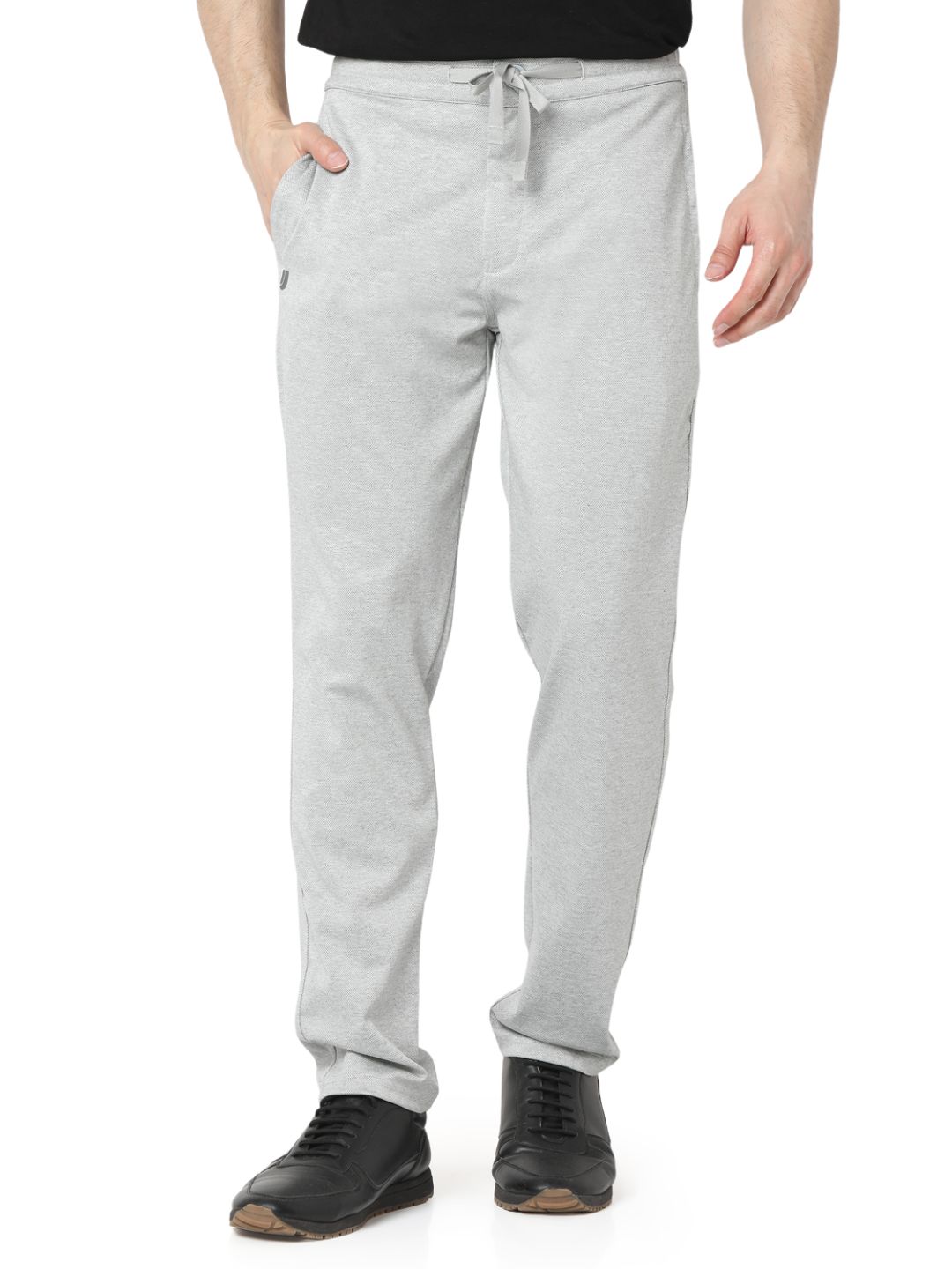 Underjeans By Spykar Men Lt Grey Cargo Pant - Main Image