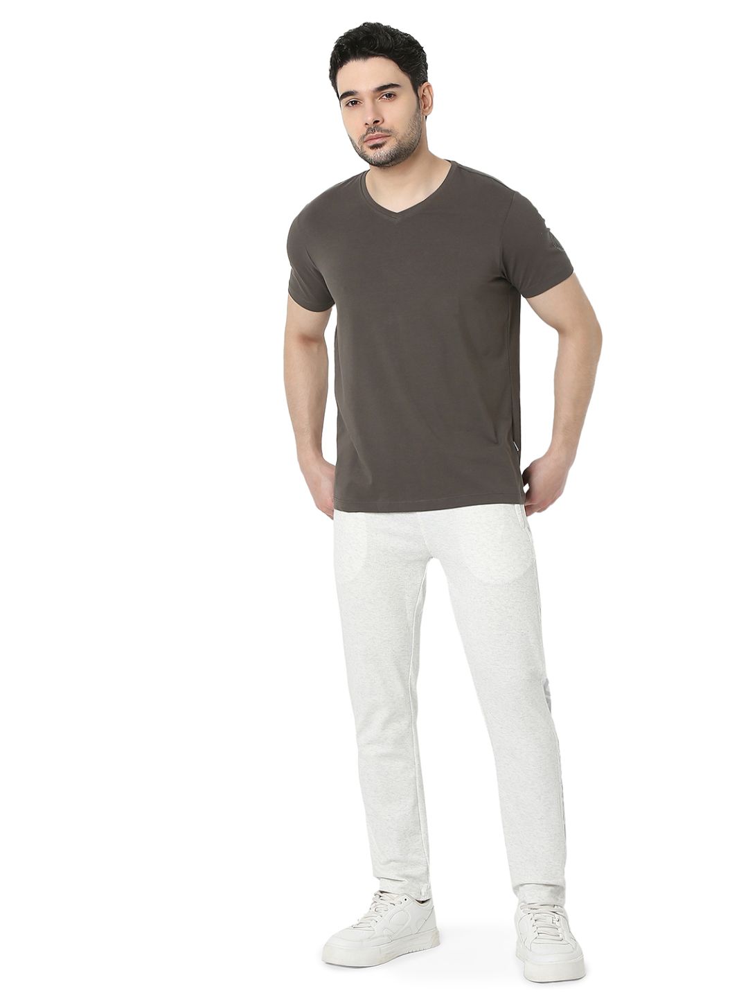 Underjeans by Spykar Ash Melange Lounge Pant