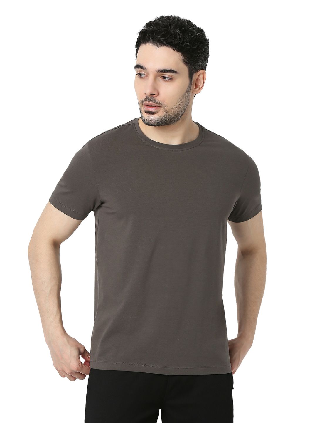 Underjeans by Spykar Grey T-Shirt
