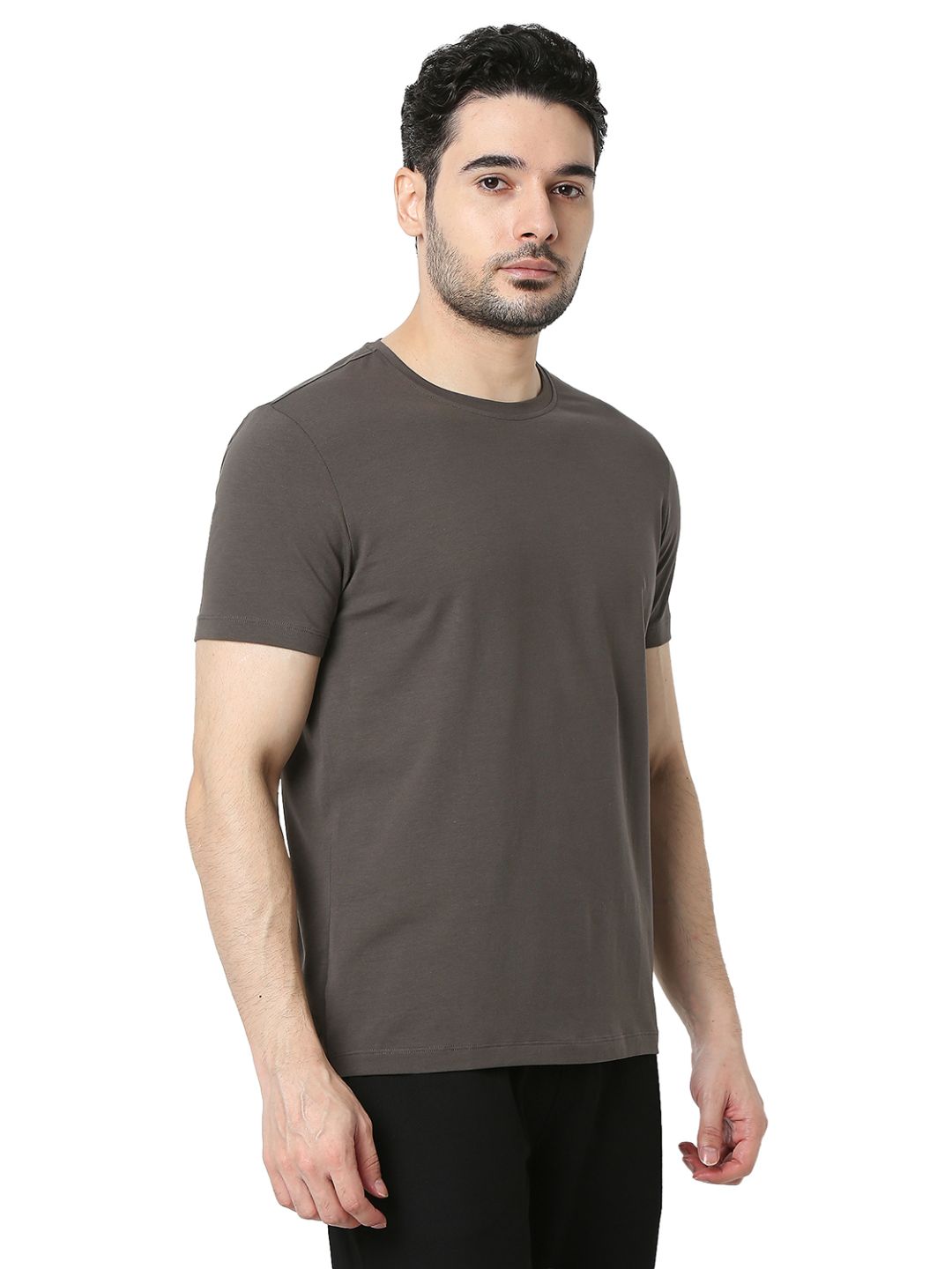 Underjeans by Spykar Grey T-Shirt