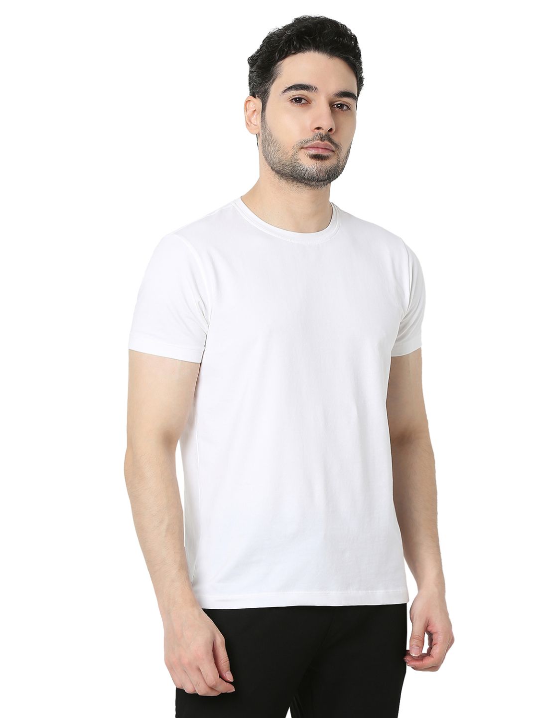 Underjeans by Spykar White T-Shirt