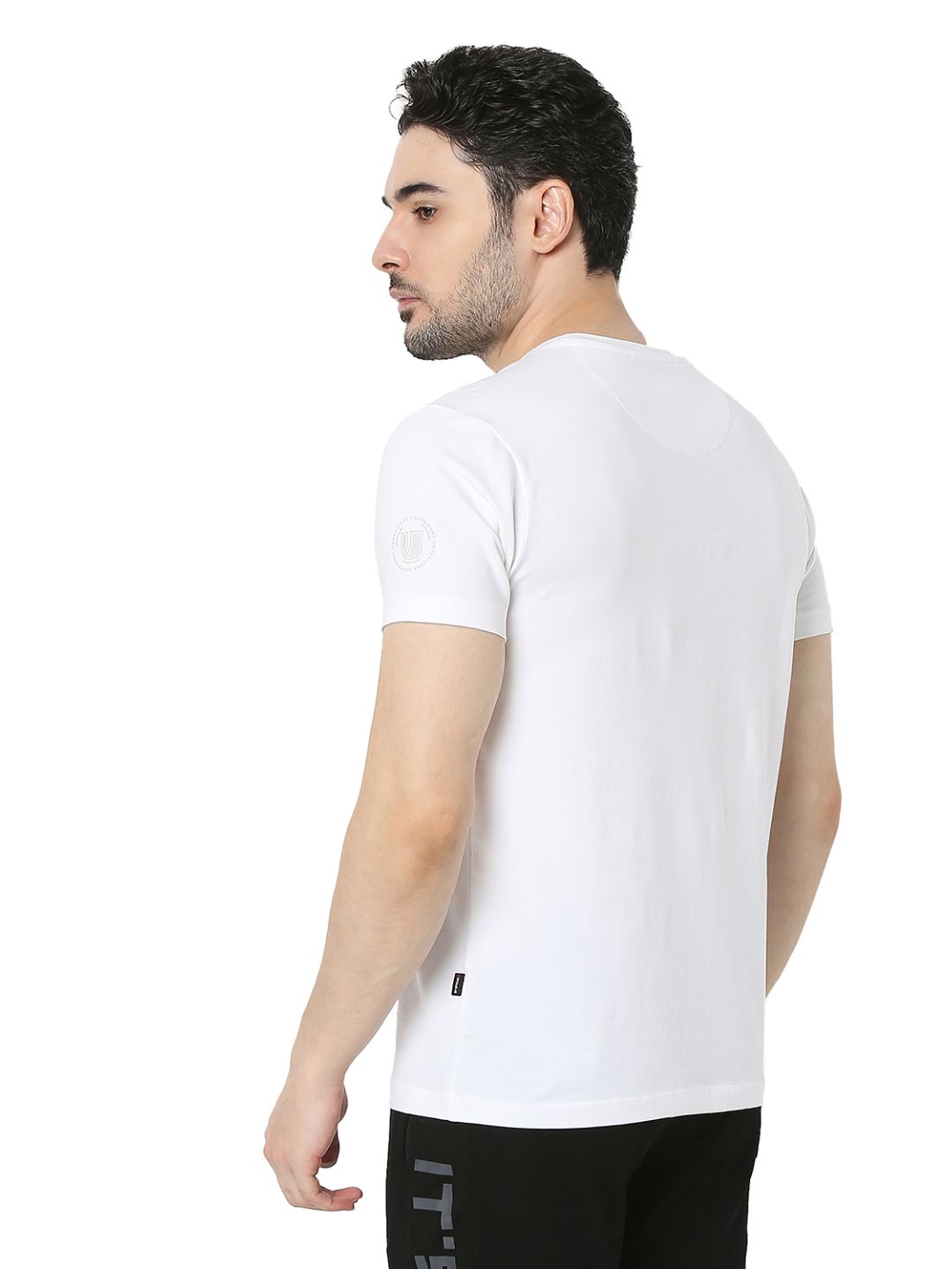 Underjeans by Spykar White T-Shirt