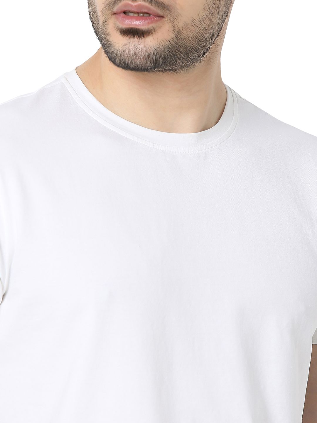 Underjeans by Spykar White T-Shirt