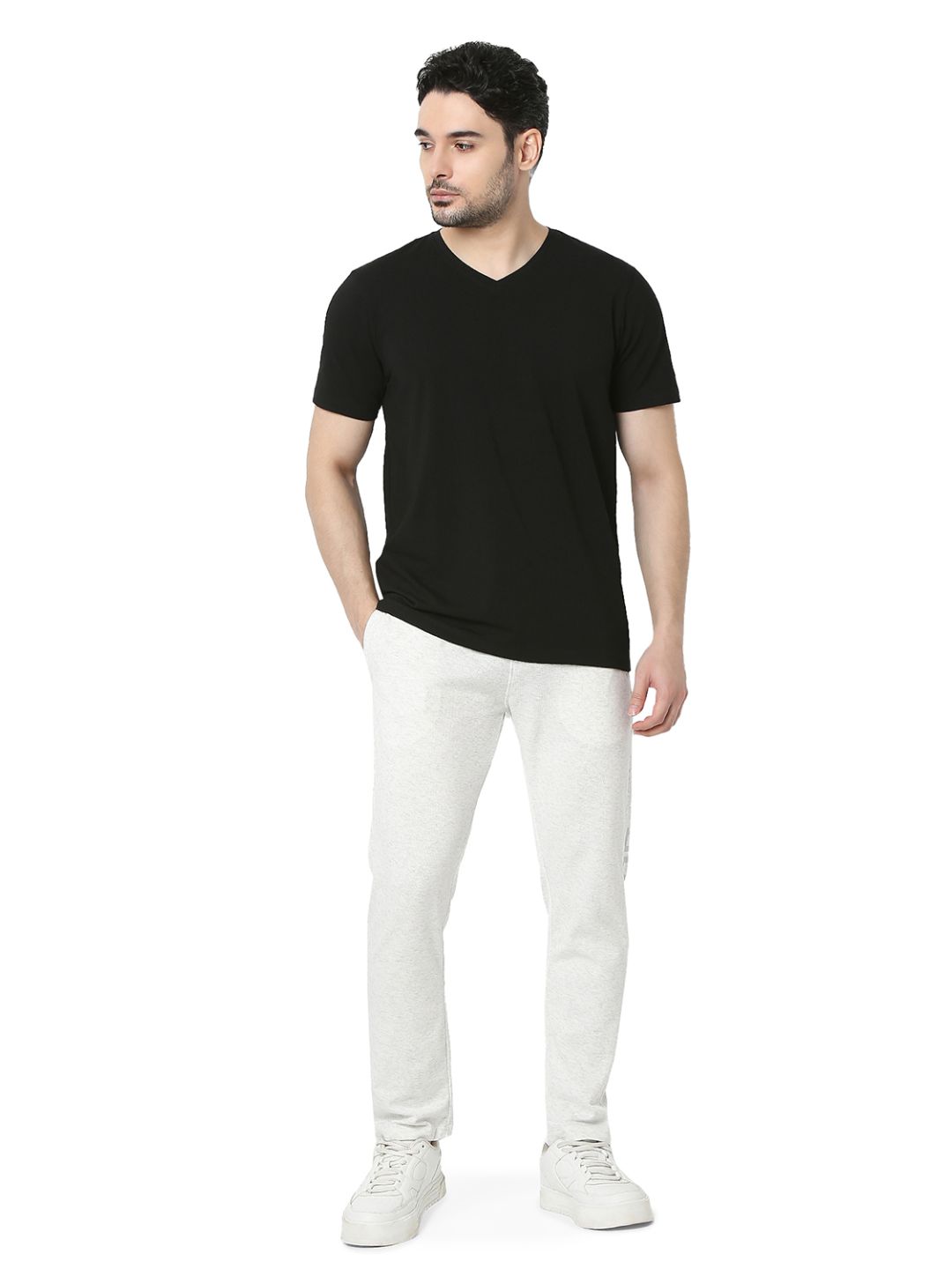 Underjeans by Spykar Black T-Shirt