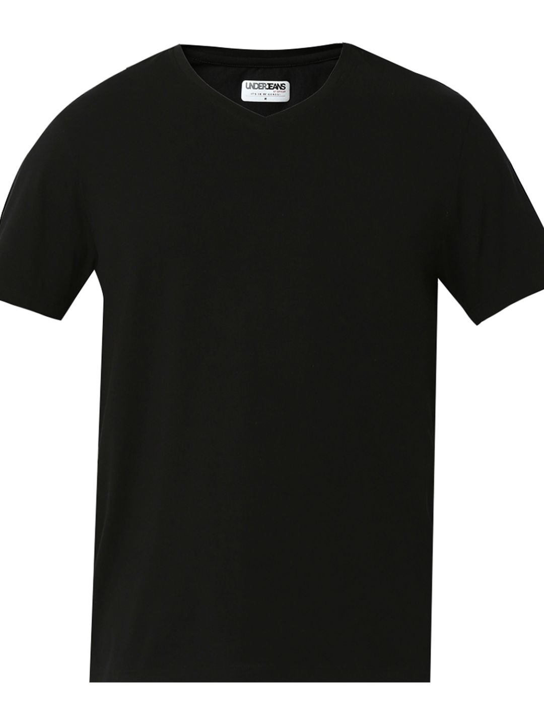 Underjeans by Spykar Black T-Shirt