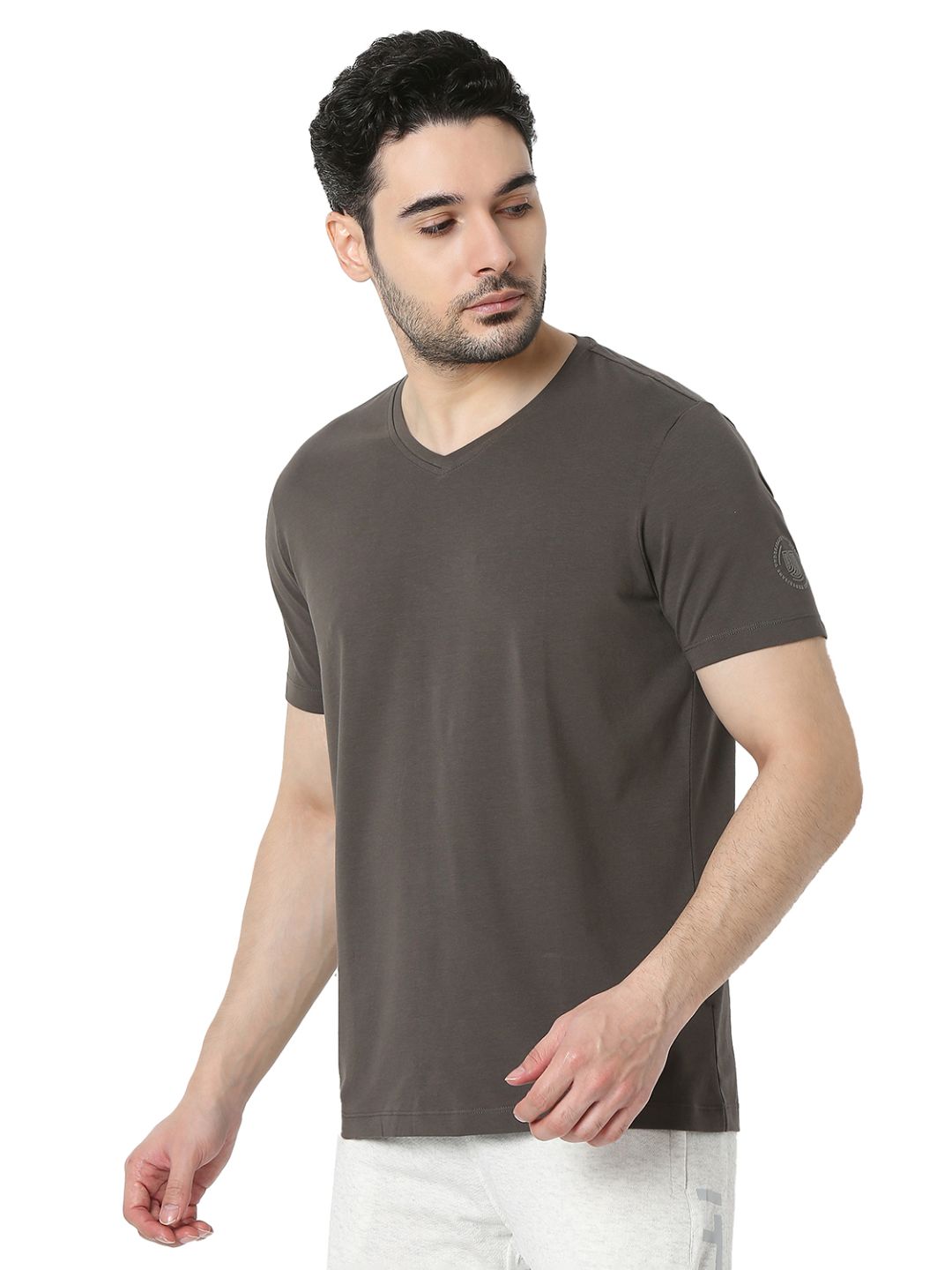 Underjeans by Spykar Grey T-Shirt