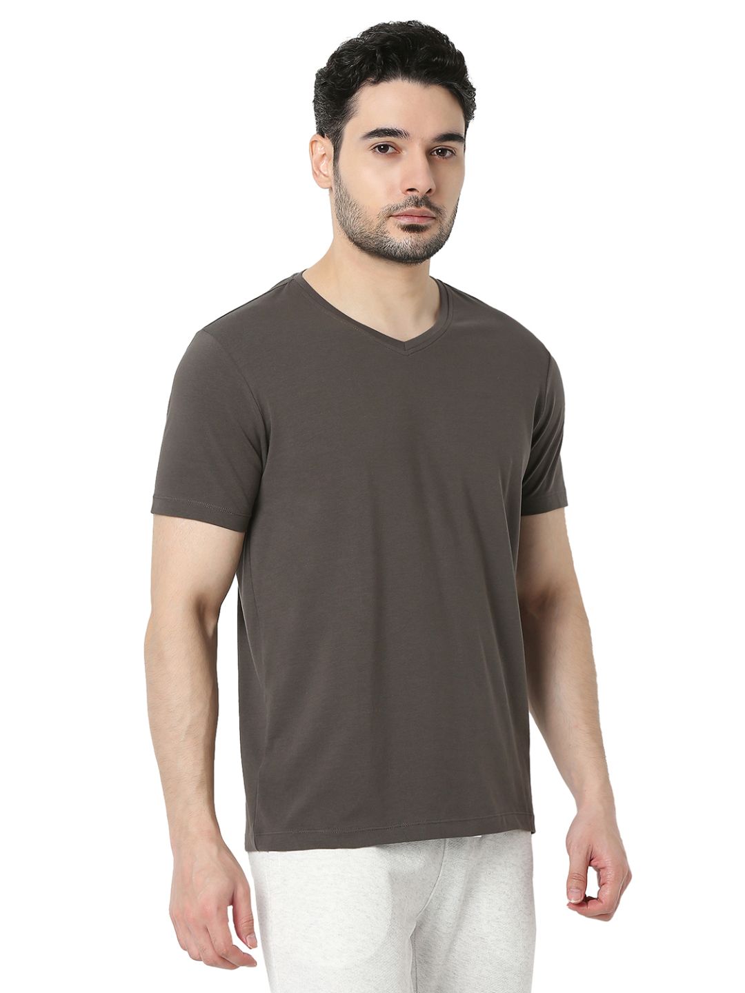 Underjeans by Spykar Grey T-Shirt