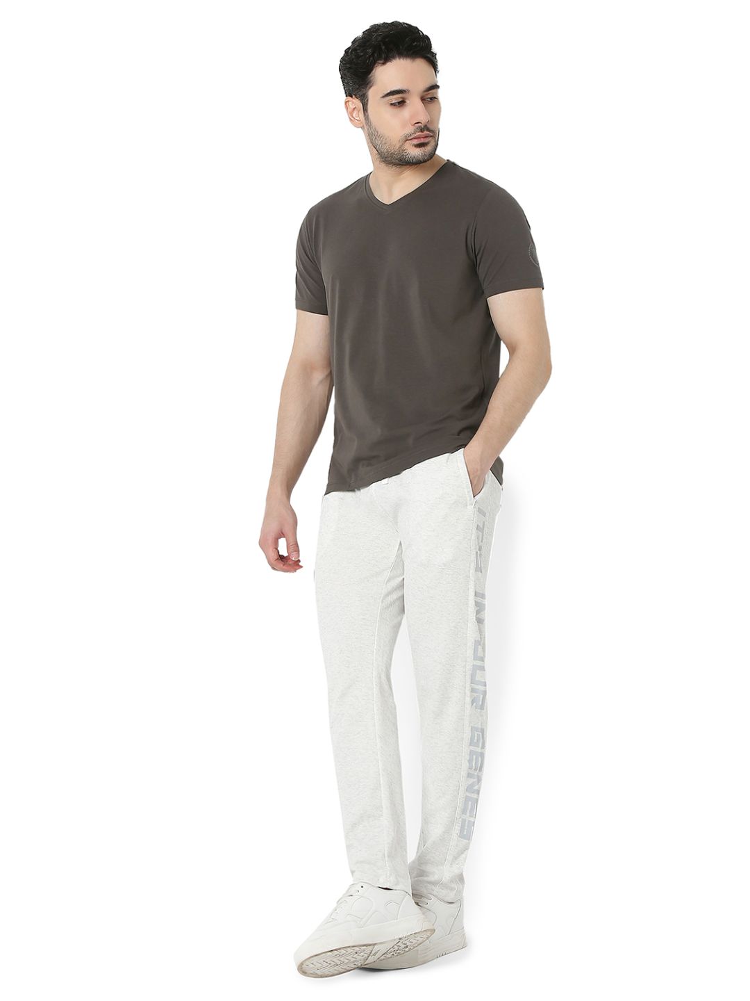 Underjeans by Spykar Grey T-Shirt