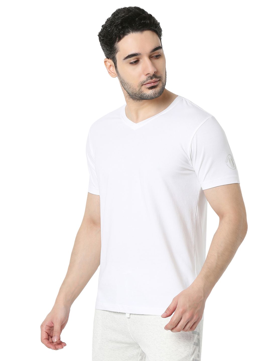Underjeans by Spykar White T-Shirt