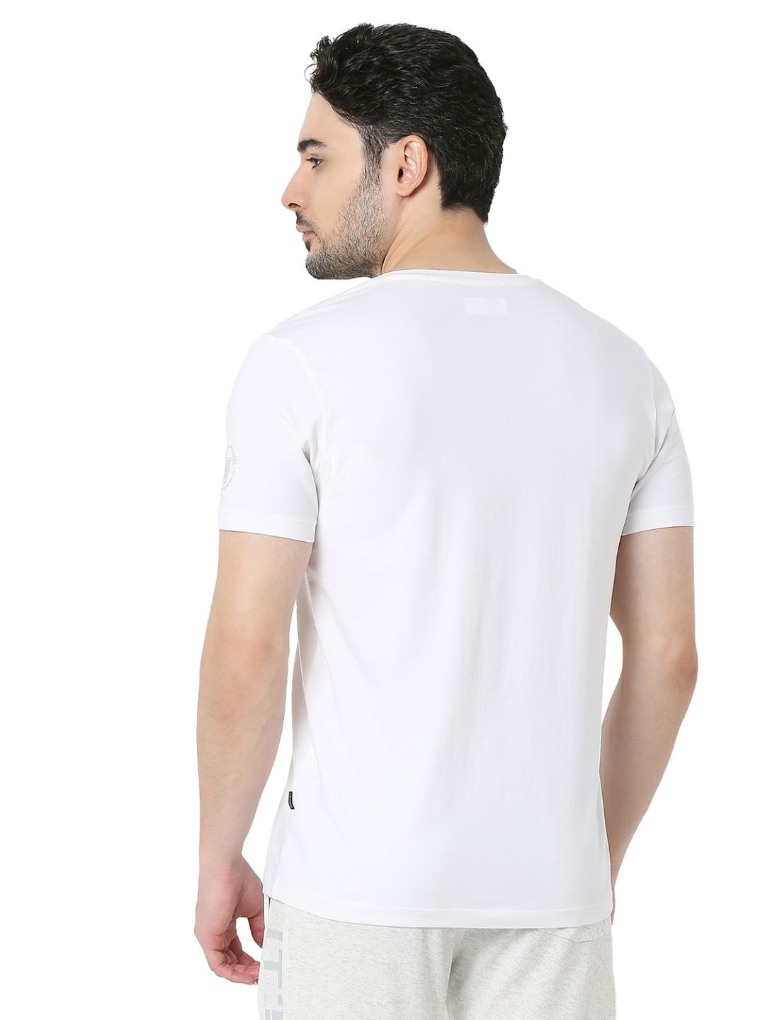 Underjeans by Spykar White T-Shirt