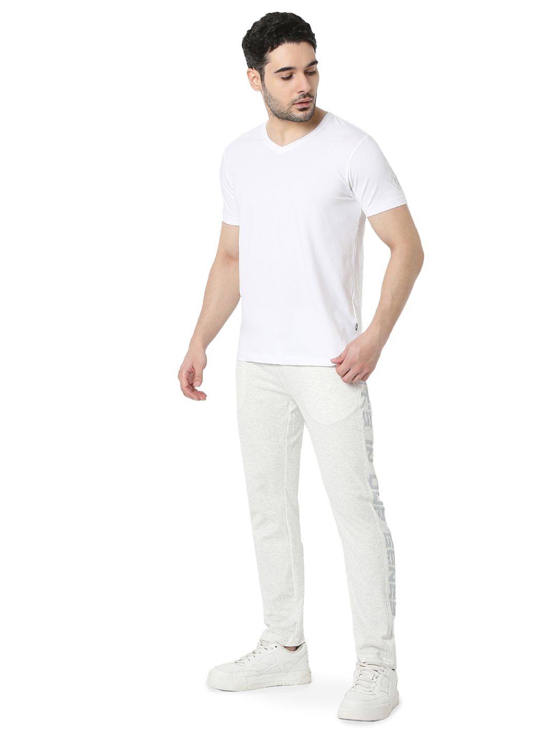 Underjeans by Spykar White T-Shirt