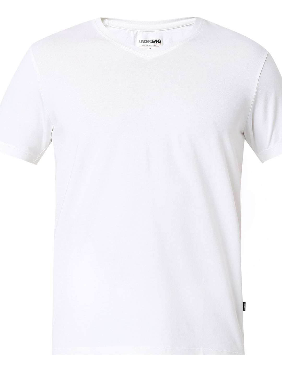 Underjeans by Spykar White T-Shirt