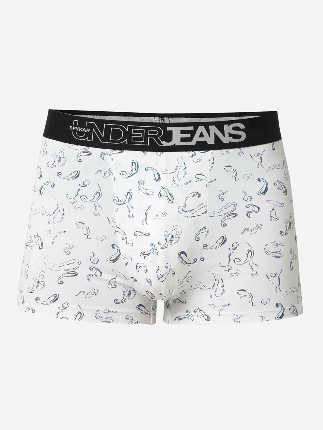 UnderJeans by Spykar Men Printed White Trunk