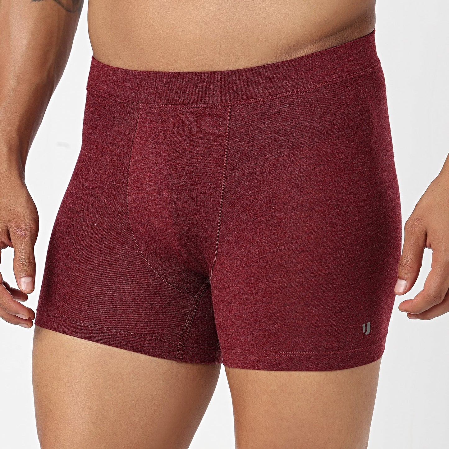 Underjeans Maroon Spandex Trunk