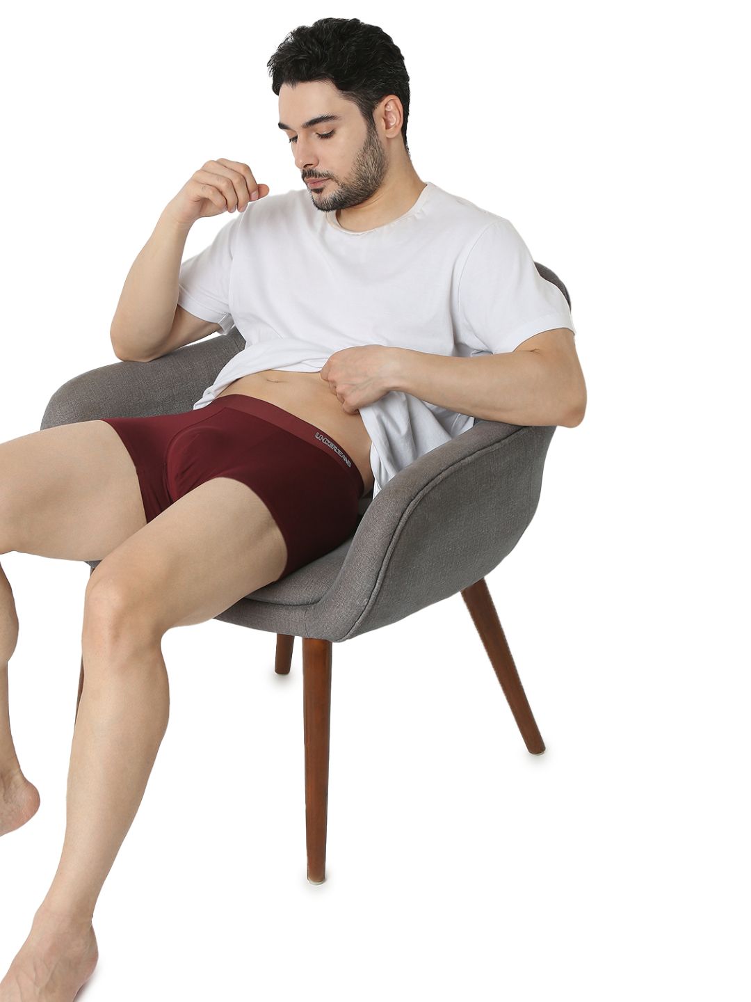 Underjeans By Spykar Men Premium Wine Trunk
