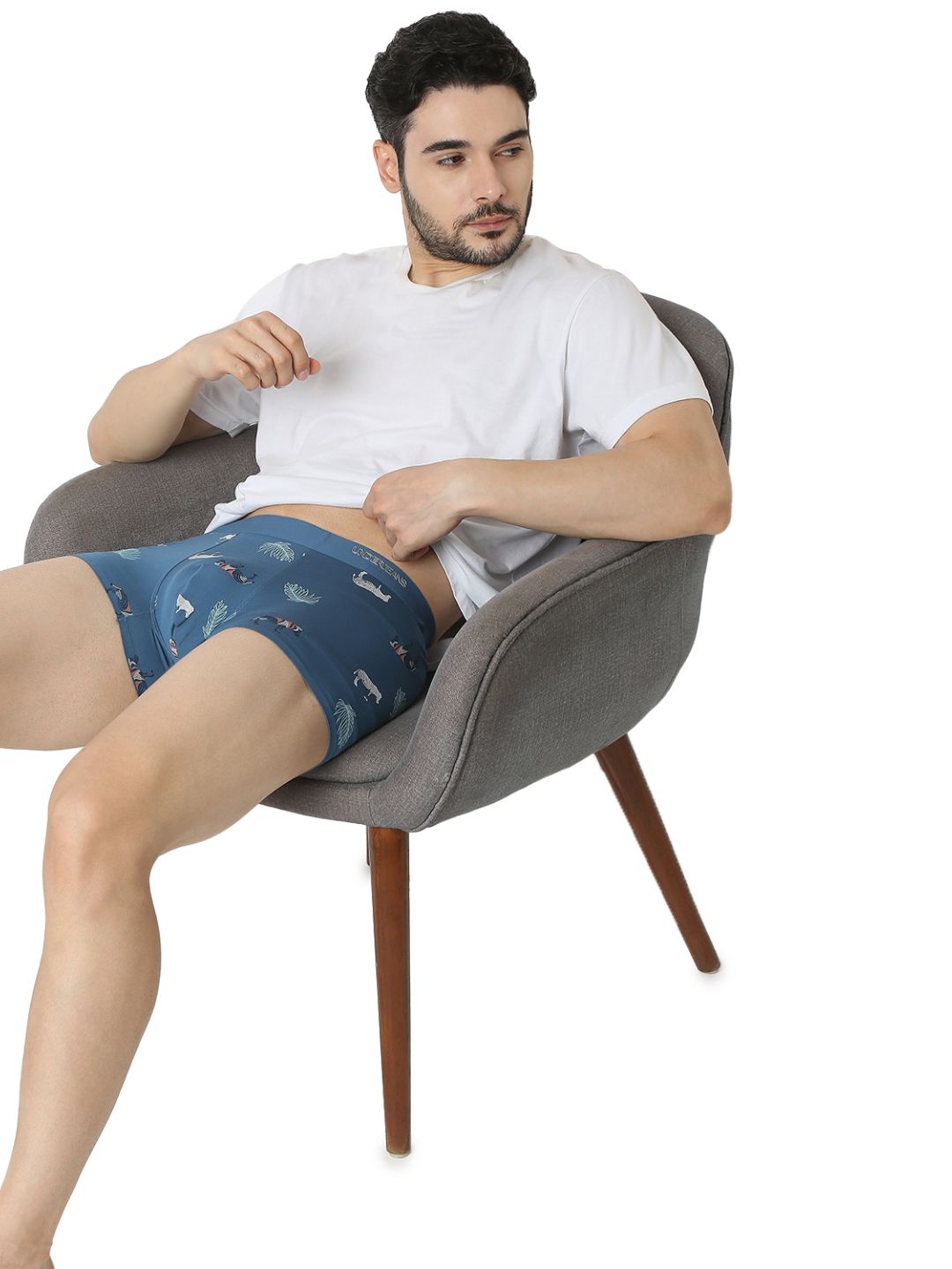 Underjeans By Spykar Men Premium Blue Trunk