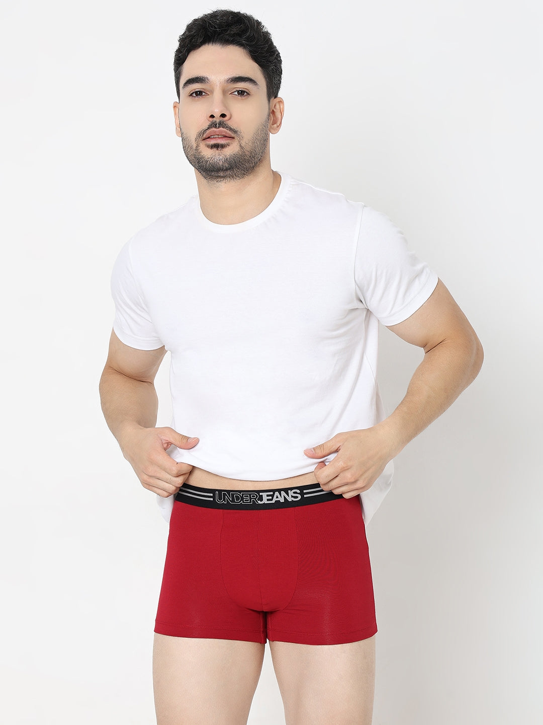 Underjeans by Spykar Men Premium Maroon Trunk