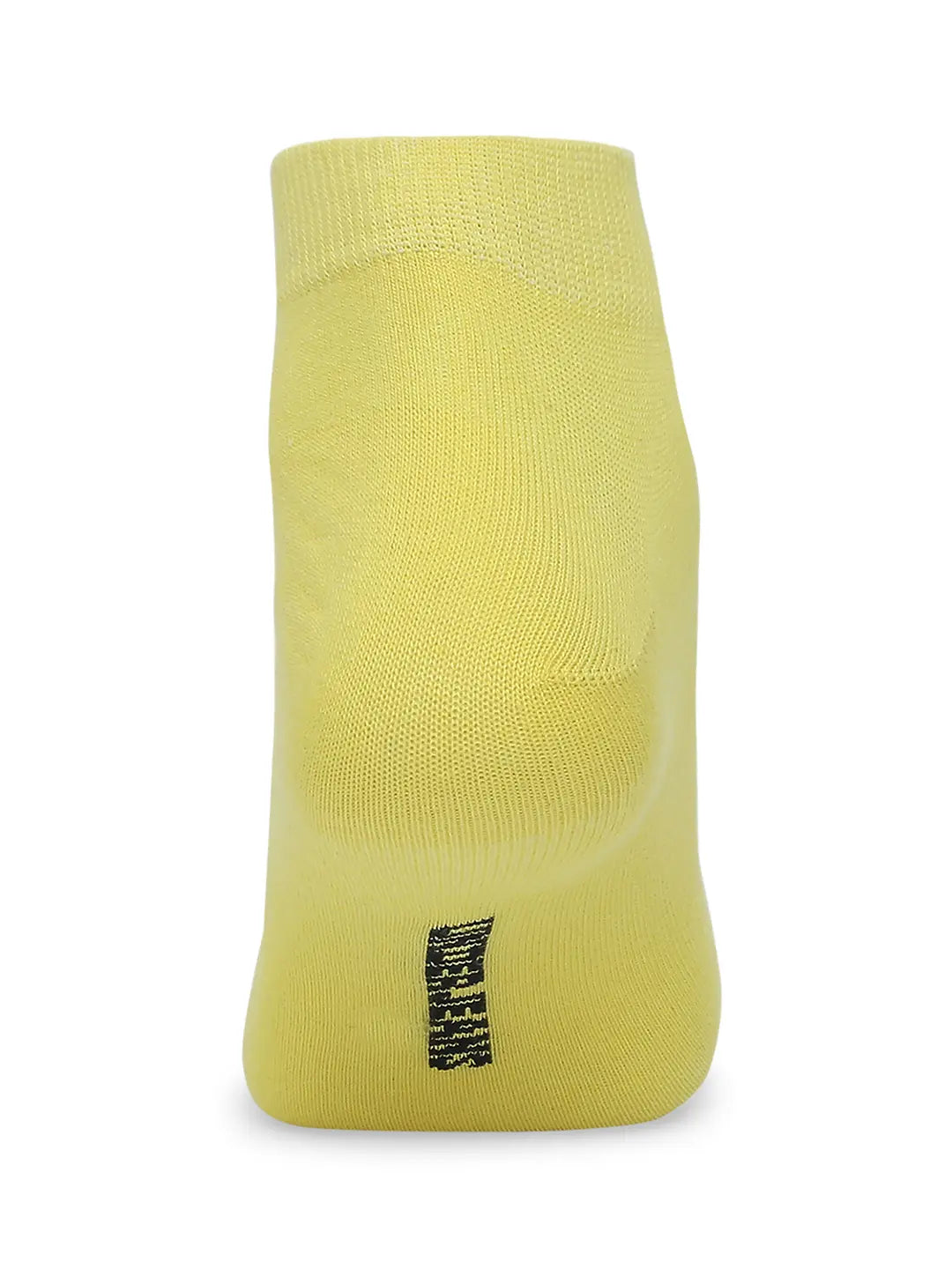 Men Olive & Yellow Cotton Blend Sneaker Socks - Pack Of 2 - Underjeans by Spykar