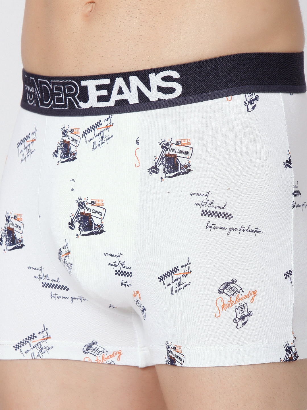 Men Premium Cotton Blend Trunk Pack of 2- UnderJeans by Spykar