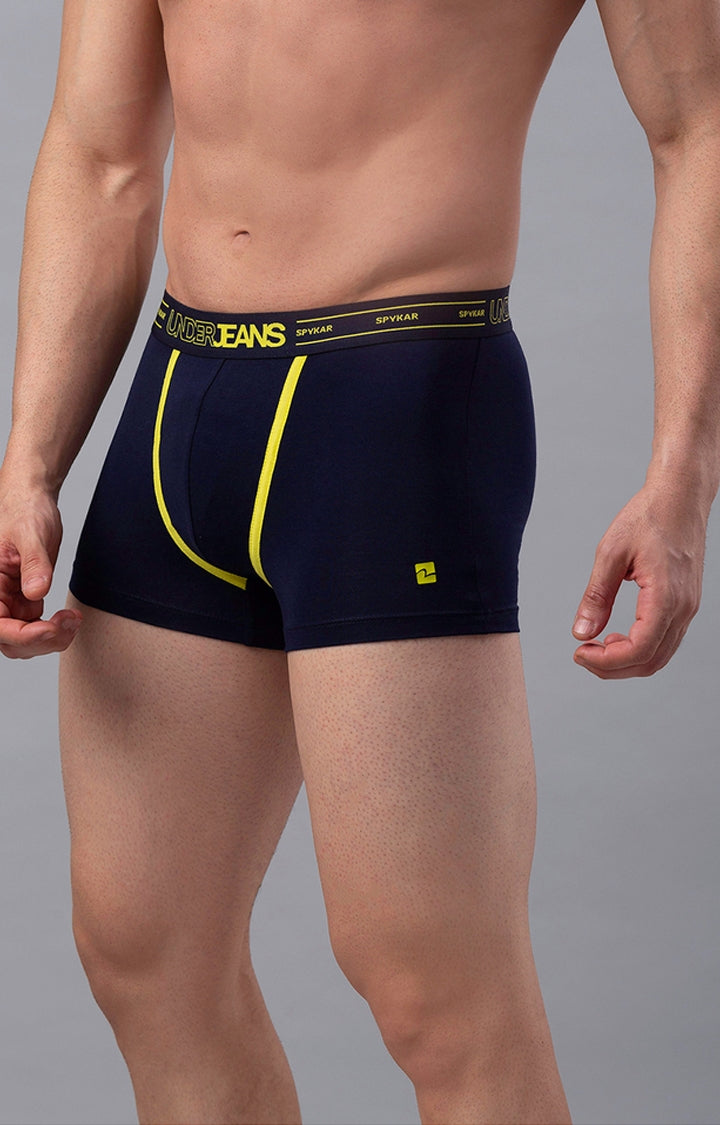 Men Premium Cotton Blend Trunk Pack of 1- UnderJeans by Spykar
