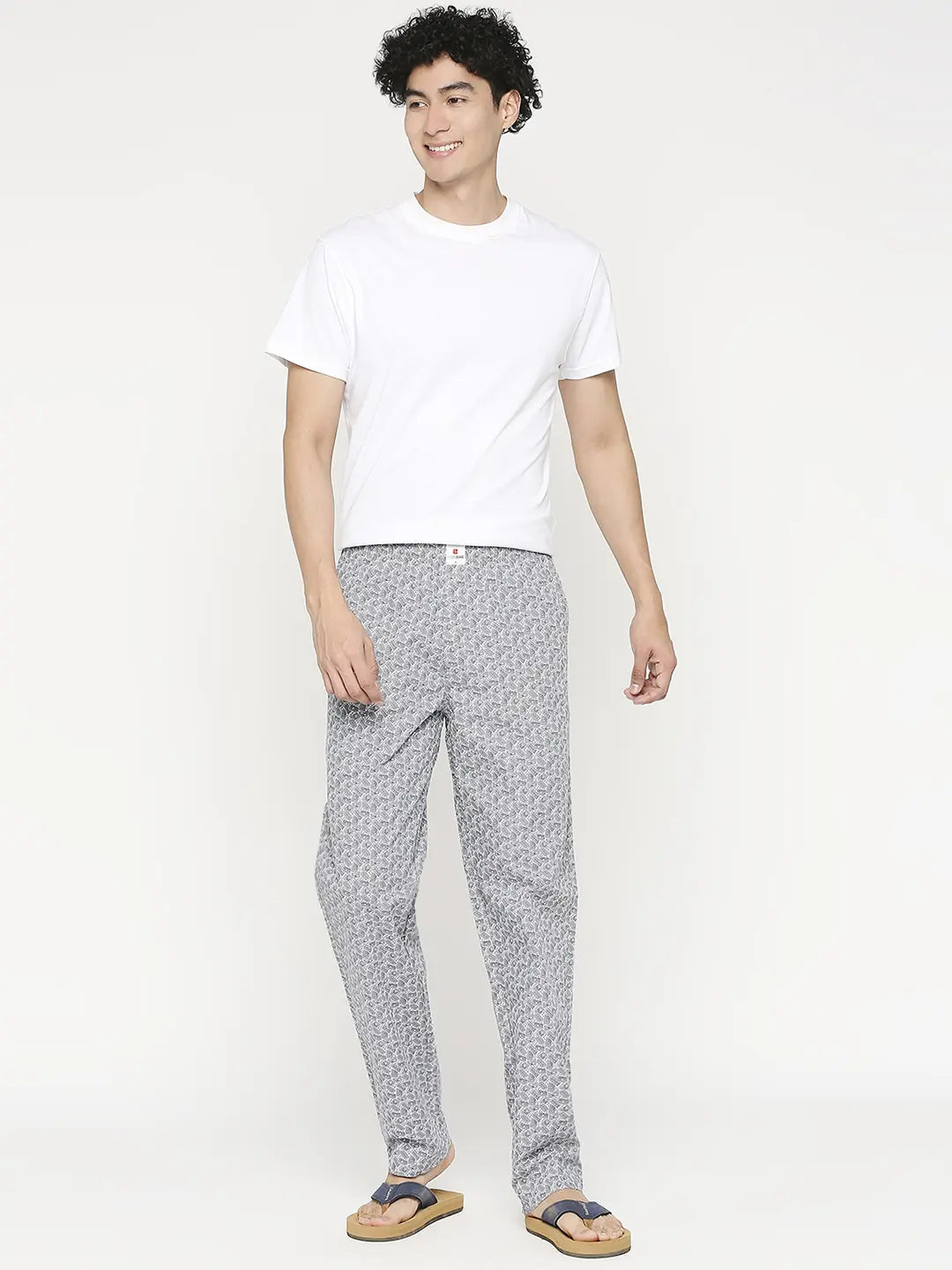 White cotton discount pyjama bottoms