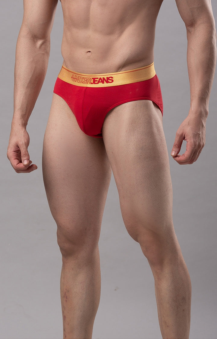 Men Premium Cotton Blend Brief (Pack of 2)- UnderJeans by Spykar
