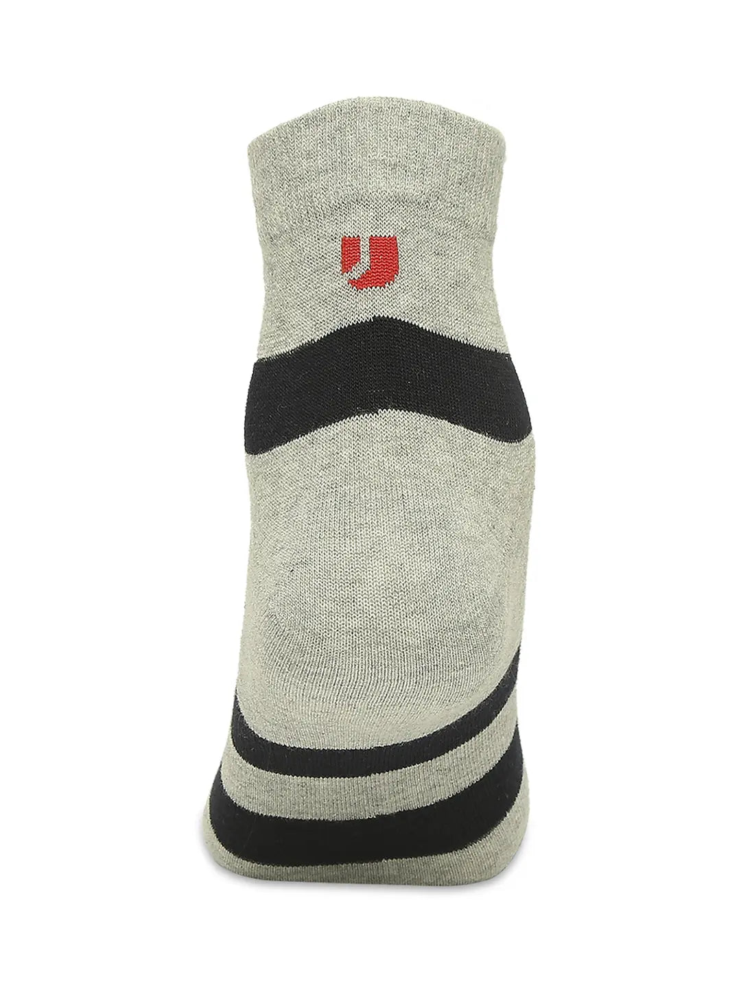 Men Premium Grey Melange & Navy Ankle Length Socks - Pack Of 2- Underjeans by Spykar