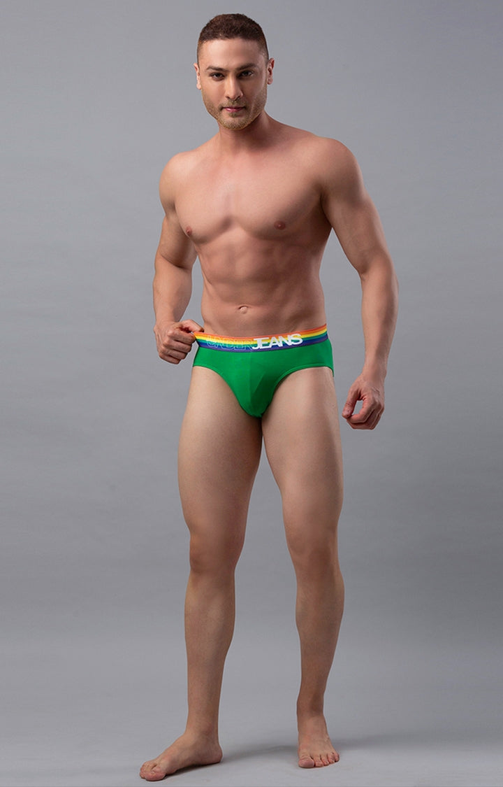 Men Premium Cotton Blend Brief Pack of 1- UnderJeans by Spykar